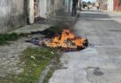 Se incendió de un contenedor de residuos en Rosario.